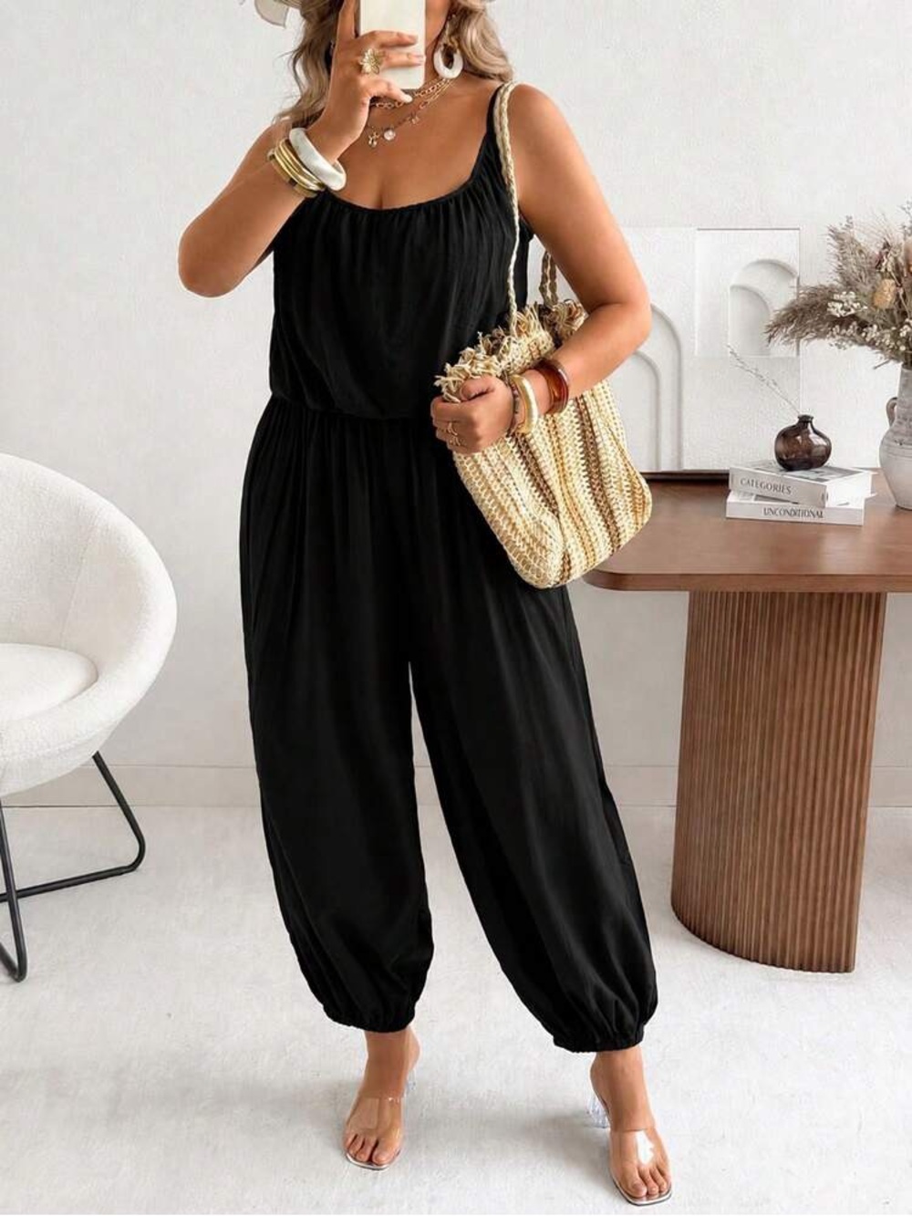 SHEIN Black Jumpsuit